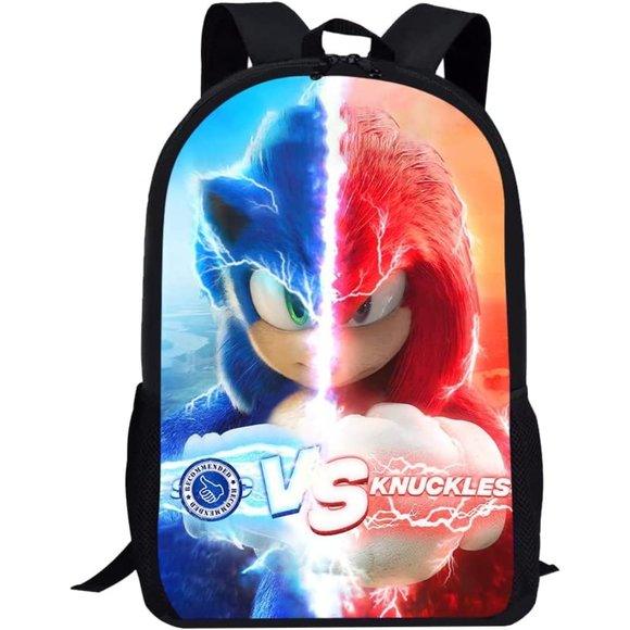 New Sonic HedgeHog Backpack  Backpack Anime Unisex Cartoon Travel Bag La… - Picture 1 of 7
